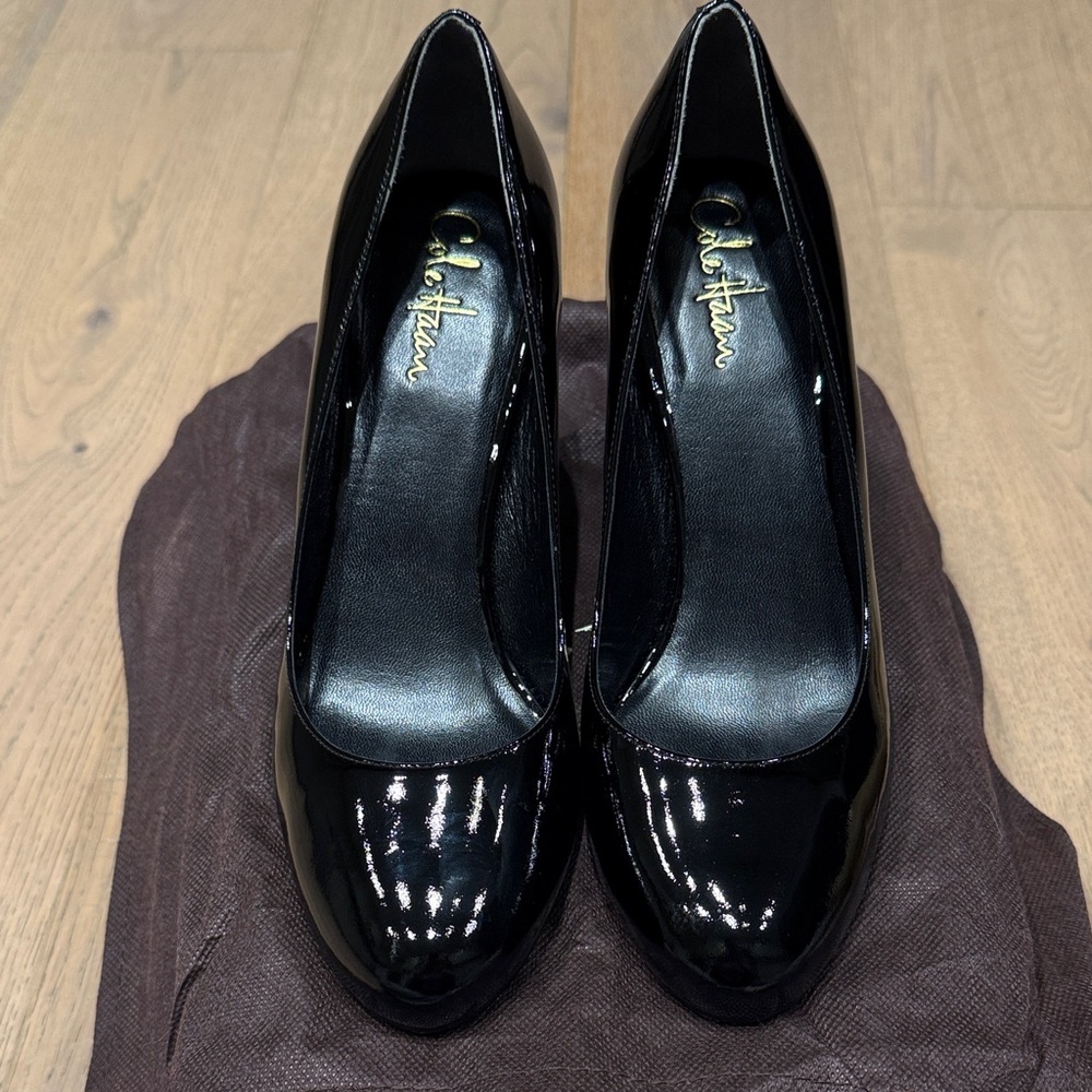 Cole Haan Glossy Black Heels